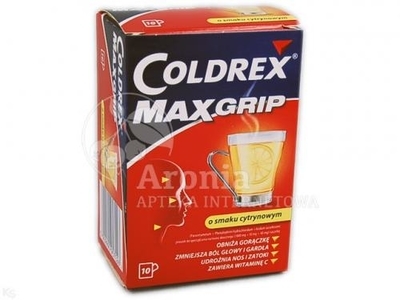 Zdjęcie Coldrex MaxGrip  cytrynowy x 10saszetek