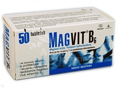 Zdjęcie Magvit B6 x 50 tabletek