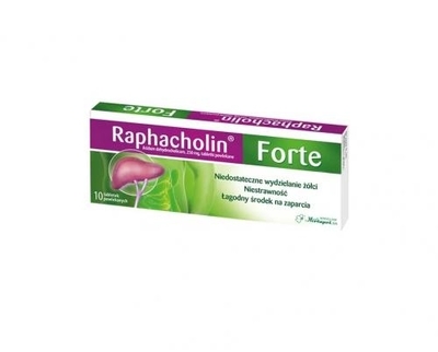 Zdjęcie Raphacholin forte 250 mg 10 tabletek