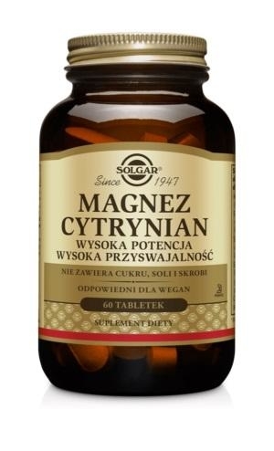 Zdjęcie SOLGAR Magnez cytrynian tabl. 60 tabl.