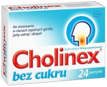Zdjęcie Cholinex bez cukru x 24 pastyl.