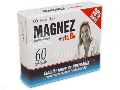 Zdjęcie Magnez+ B6 x 60 tabletek