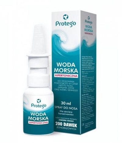 Zdjęcie Protego Woda Morska Hipertoniczna spray do nosa 30 ml