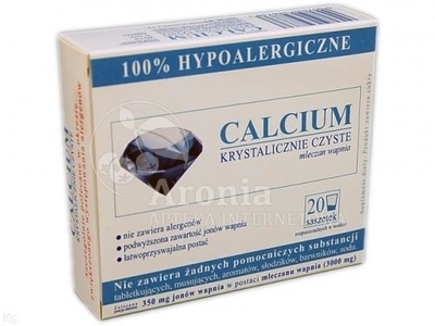 Zdjęcie Calcium Krystalicznie Czyste 100% 20 saszetek