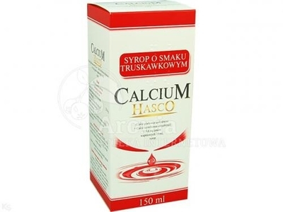 Zdjęcie Calcium syrop HASCO truskawkawka 150 ml