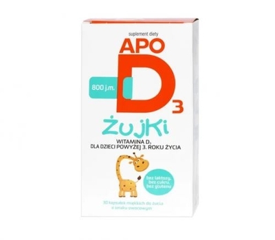Zdjęcie ApoD3 żujki 800 j.m. 30 kapsułek