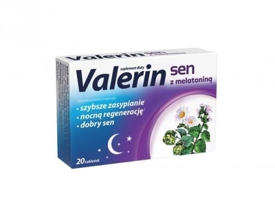 Zdjęcie Valerin Sen z melatoniną 20 tabletek