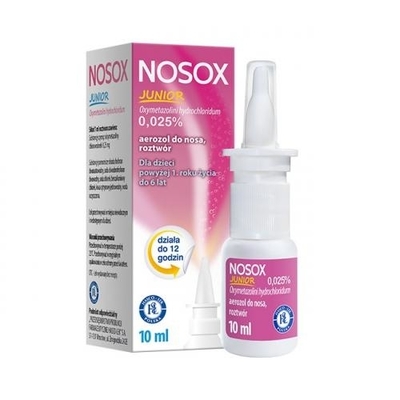 Zdjęcie Nosox Junior 0,025% aerozol do nosa 10 ml