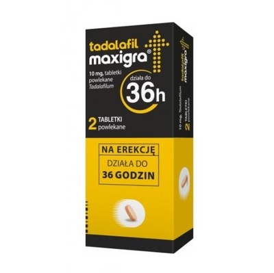 Zdjęcie Tadalafil Maxigra 10 mg 2 tabletki