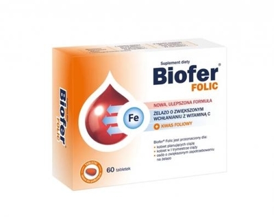 Zdjęcie Biofer Folic 60 tabletek